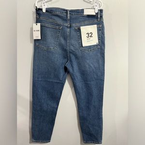 NEW Re/Done 90s High Rise Ankle Crop
Cotton Stretch Denim Jeans Size 32